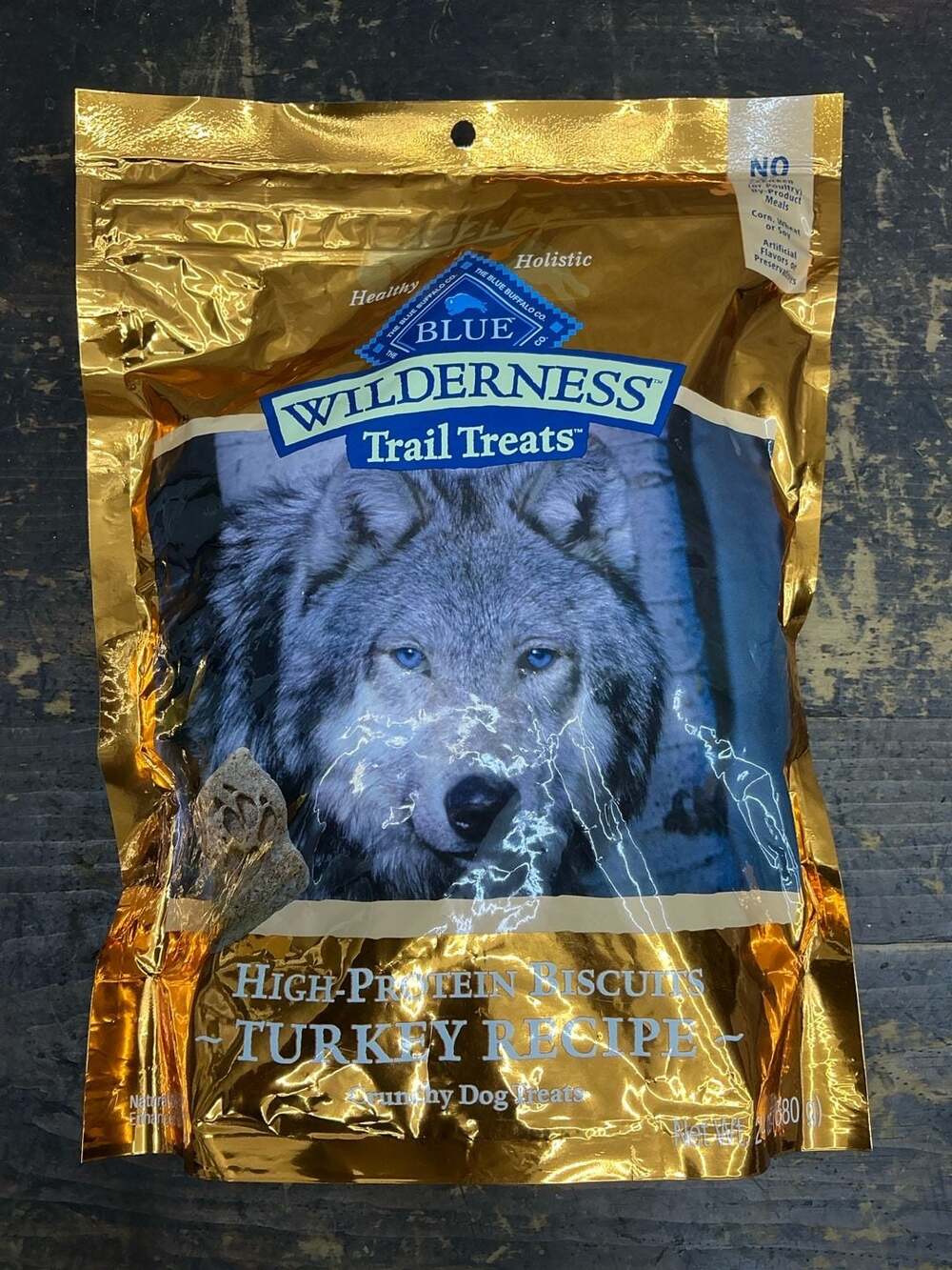 Blue Buffalo Wilderness Trail Treats Turkey Recipe High-Protein Dog Treats 24 oz